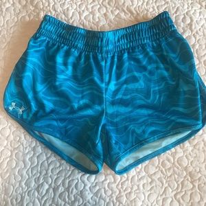 Teal Under Armour Running Shorts